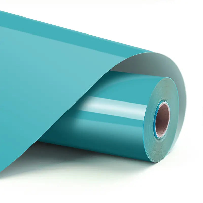 Vinil termotransferabil de bază - Albastru Aqua - 30,5 x 180 cm