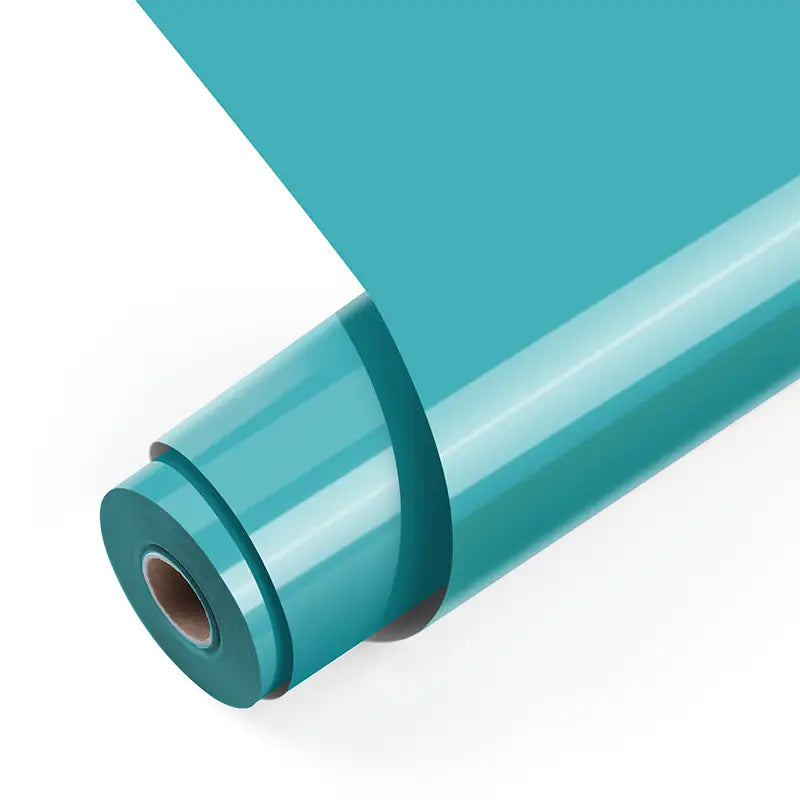 Vinil termotransferabil de bază - Albastru Aqua - 30,5 x 180 cm