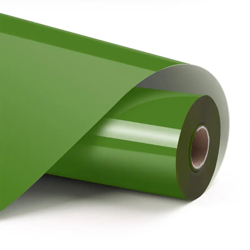 Vinil termotransferabil de bază - Verde iarbă - 30,5 x 180 cm