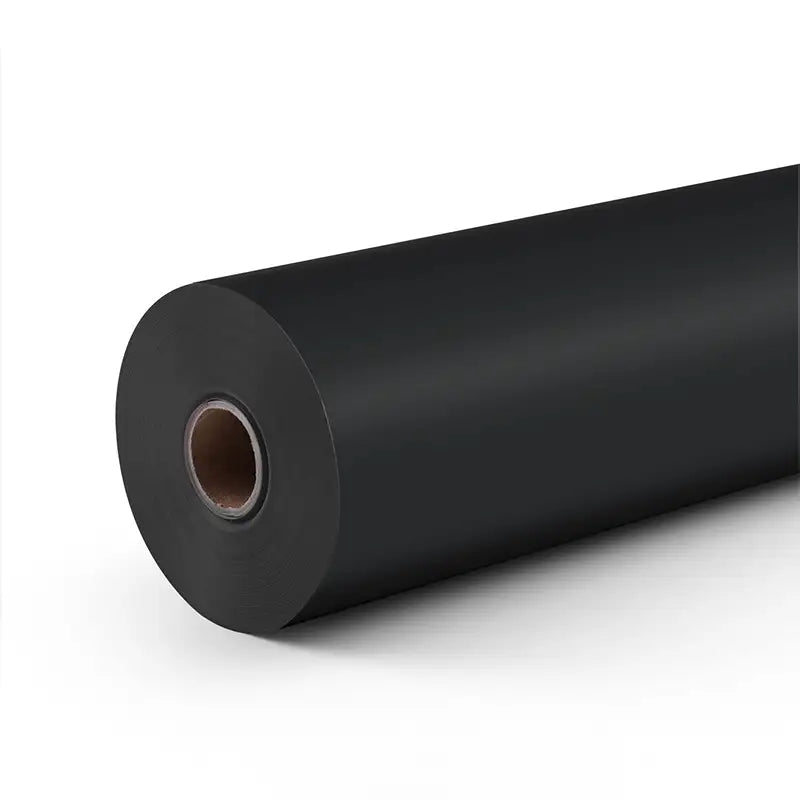 Vinil adeziv permanent mat 12 m - Negru - 30,5 x 1200 cm