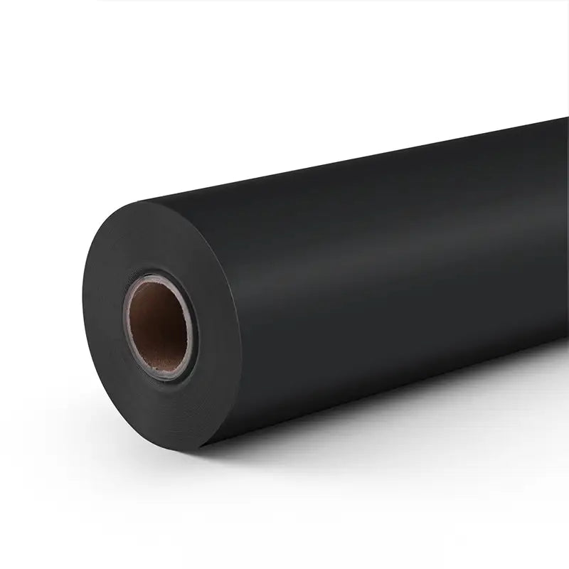 Vinil adeziv permanent mat - Negru - 30,5 x 180 cm