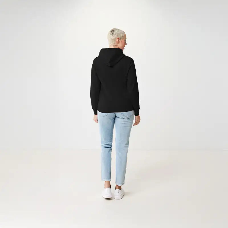 Jasper Black Recycled Cotton Hoodie