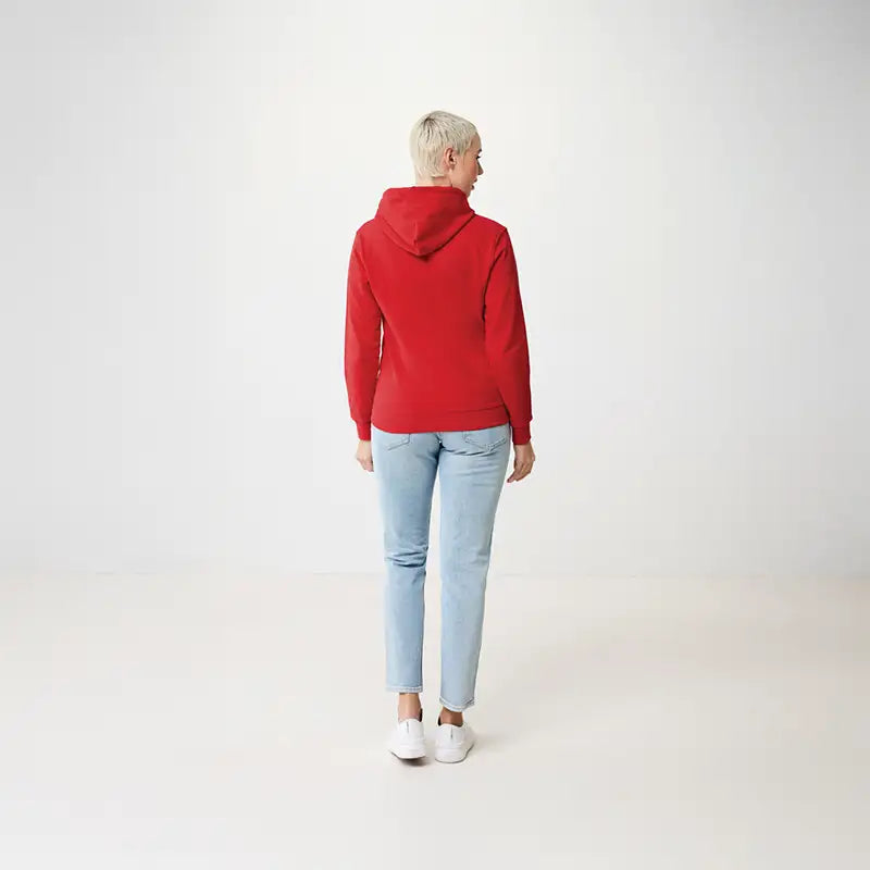 Jasper Red Recycled Cotton Hoodie
