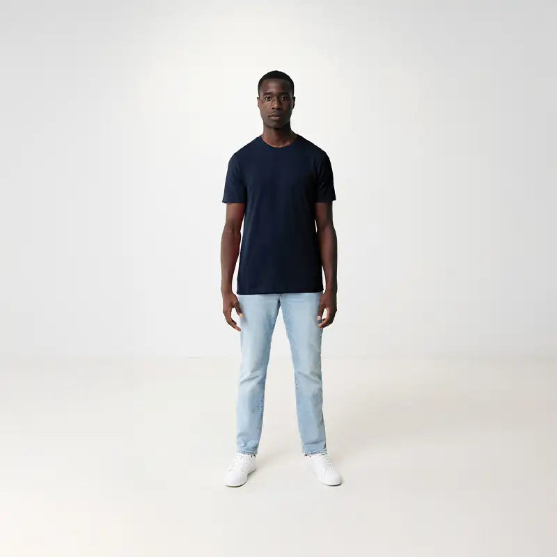 Bryce Navy Recycled Cotton T-Shirt