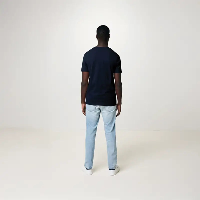 Bryce Navy Recycled Cotton T-Shirt