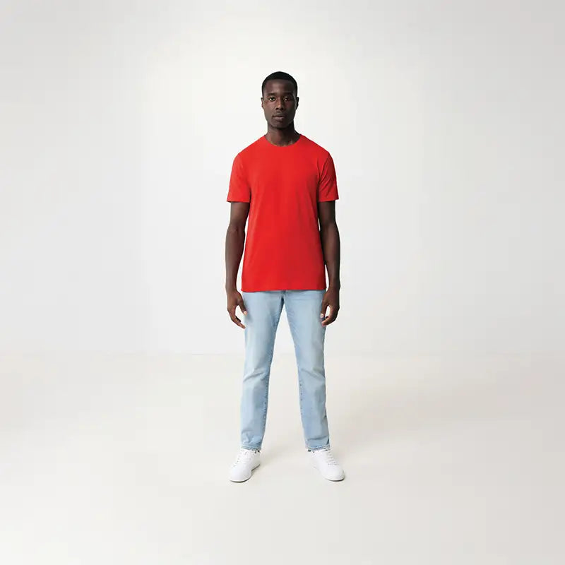 Bryce Red Recycled Cotton T-Shirt