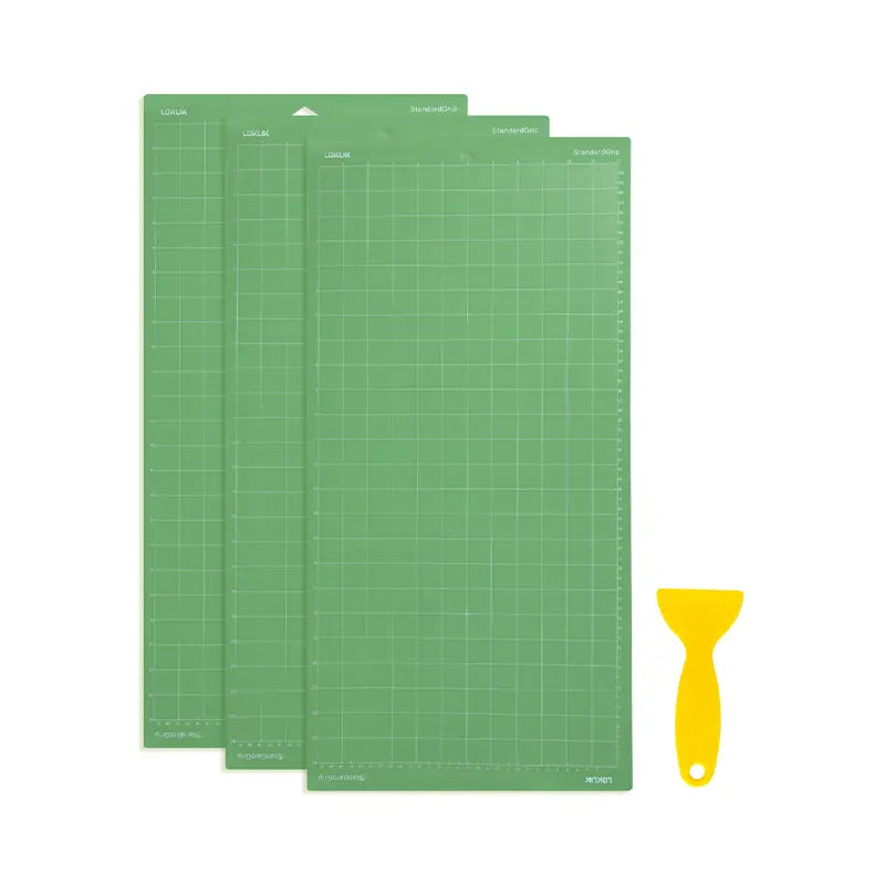 Set de 3 covorașe de tăiere LOKLiK - Prindere standard verde 30,5 x 61cm