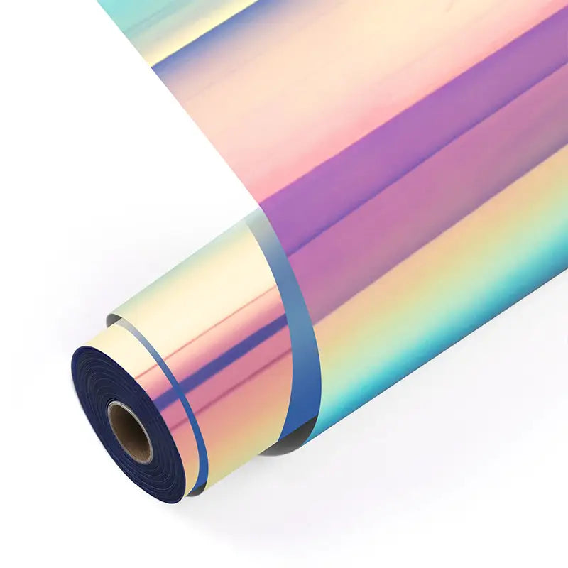 Vinil adeziv permanent holografic - Albastru-violet - 30,5 x 90 cm