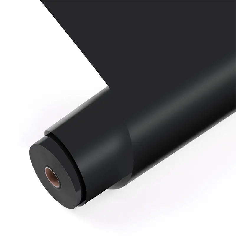 Vinil adeziv permanent mat 12 m - Negru - 30,5 x 1200 cm