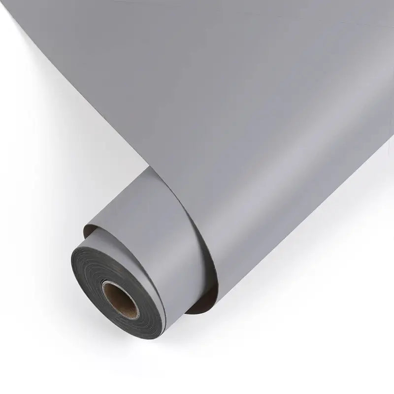 Vinil adeziv permanent mat - Gri deschis - 30,5 x 180 cm