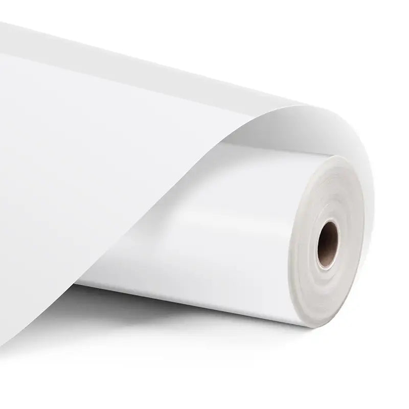 Vinil adeziv permanent mat 12 m - Alb - 30,5 x 1200 cm