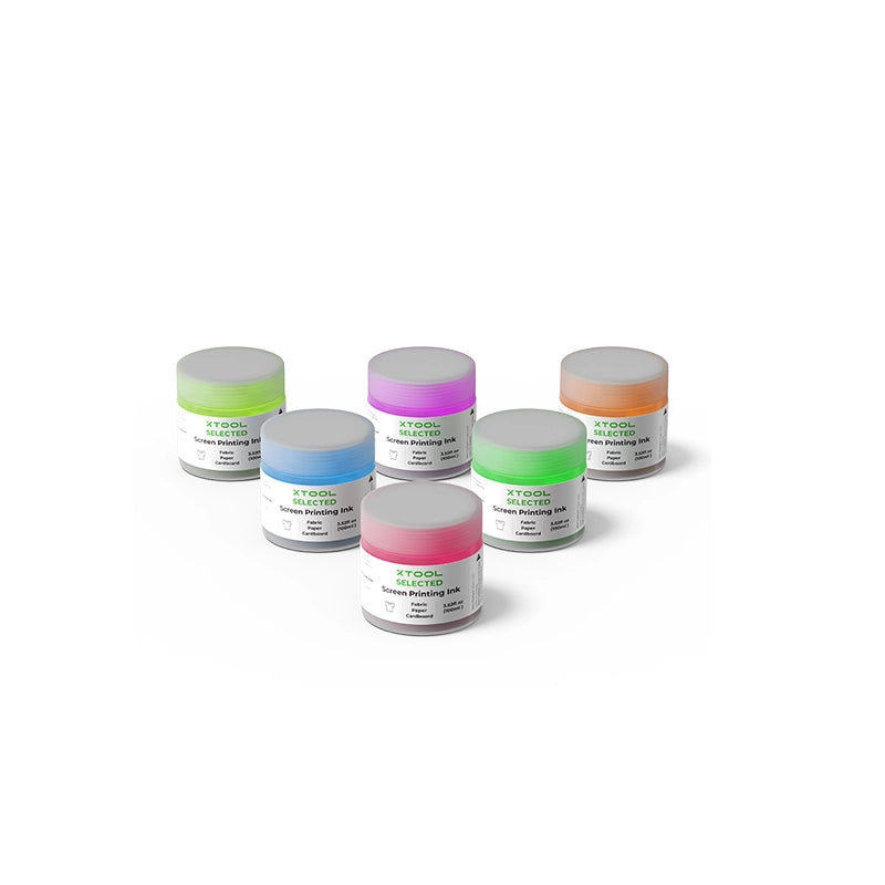 set de cerneluri fluorescente pentru serigrafie xTool